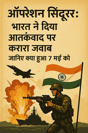 ऑपरेशन सिंदूर भारत ने दिया आतंकवाद पर करारा जवाब ऑपरेशन सिंदूर भारत ने दिया आतंकवाद पर करारा जवाब